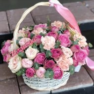 Корзина цветов «Мамочке»