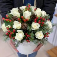 Композиция «Цветы под ёлочку» Композиция «Цветы под ёлочку»